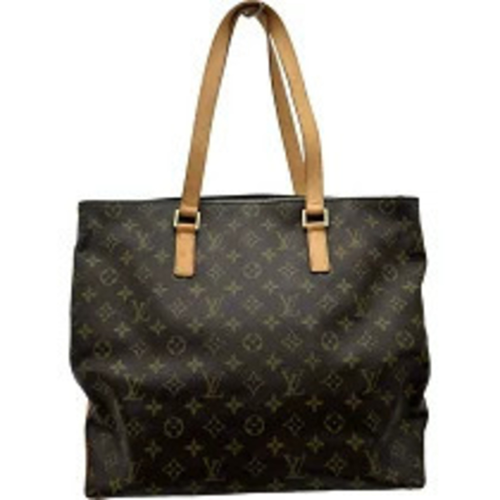 Louis Vuitton Cabas Mezzo Brown Monogram Canvas Shoulder Bag